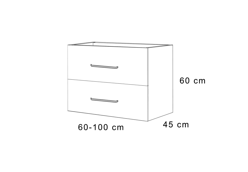 Mueble de baño Atlas Bruntec croquis 7