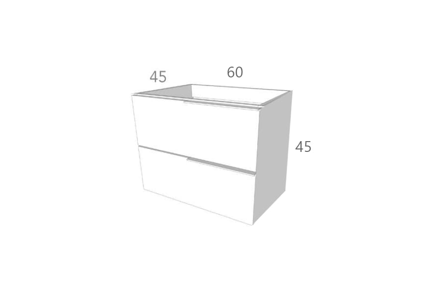Conjunto mueble de baño Coban Bruntec croquis 7