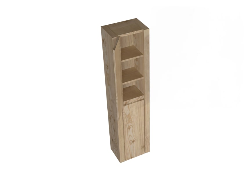 Columna de baño Laponia Bruntec detalle 4