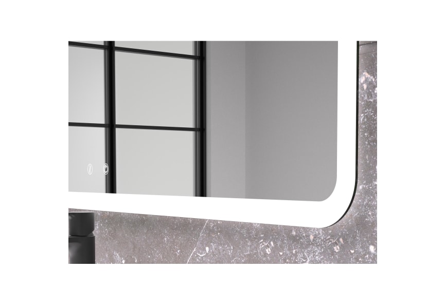 Espejo de baño con luz LED Mykonos Eurobath detalle 1