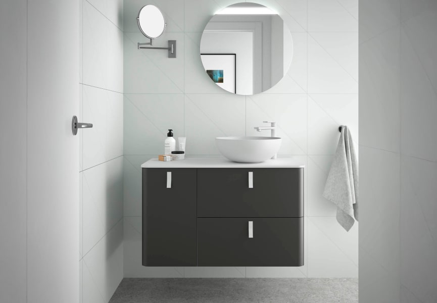 Mueble de baño con encimera solid surface Uniiq Salgar principal 0