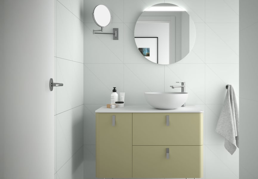 Mueble de baño con encimera solid surface Uniiq Salgar principal 11