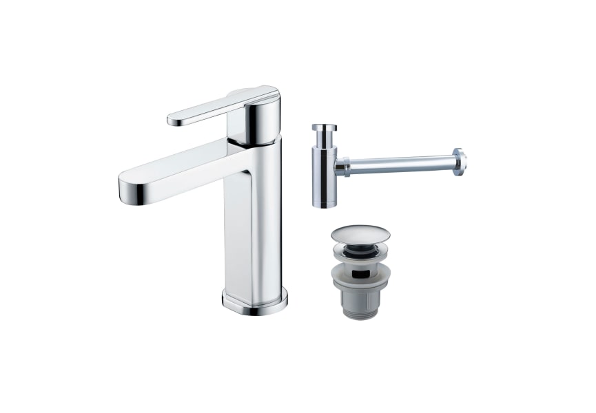 Pack Grifo de lavabo Roma Imex + Válvula click-clack + Sifón principal 0