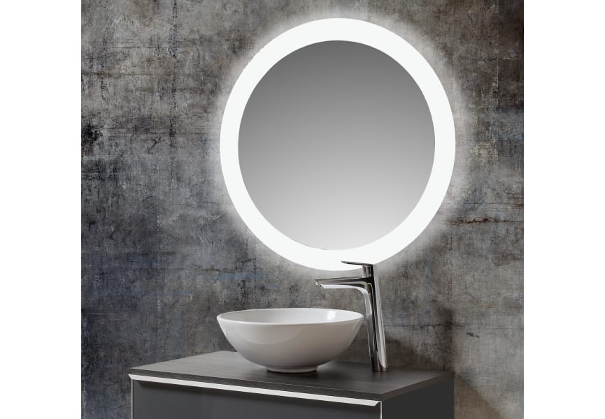 Espejo de baño con luz LED Moon Bruntec principal 1