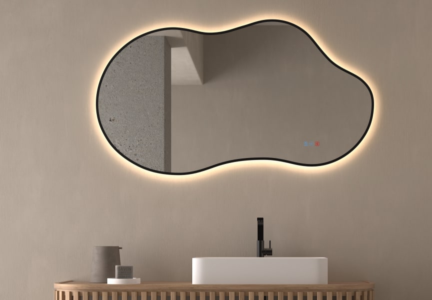 Espejo de baño con luz LED Stone Bruntec principal 1