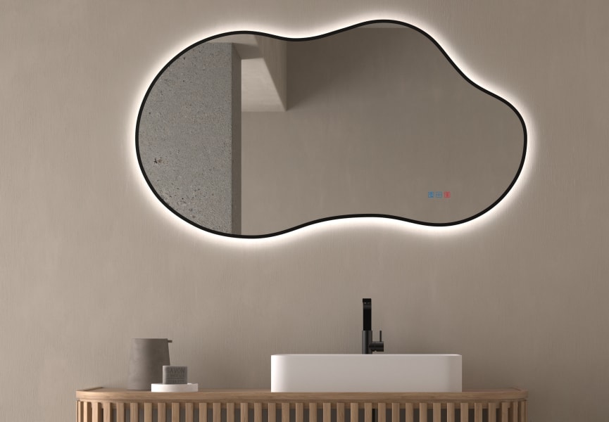 Espejo de baño con luz LED Stone Bruntec principal 3