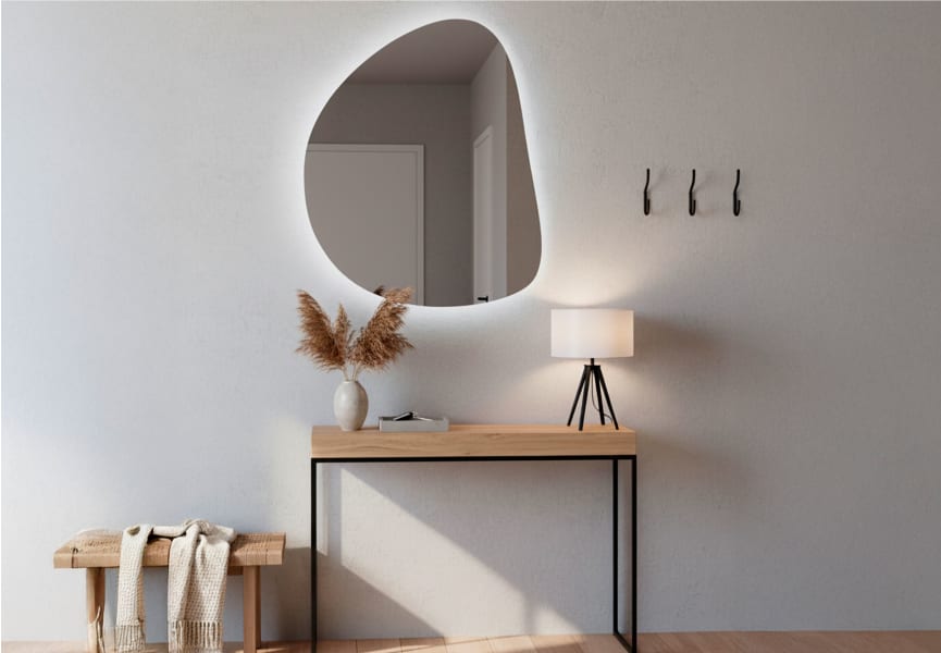 Espejo de baño con luz LED Stone Bruntec principal 0