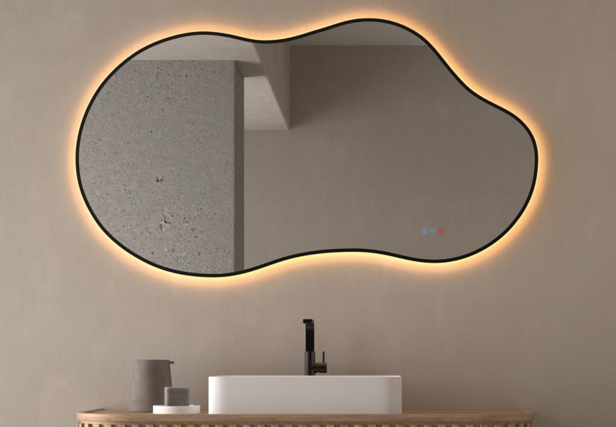 Espejo de baño con luz LED Stone Bruntec principal 0