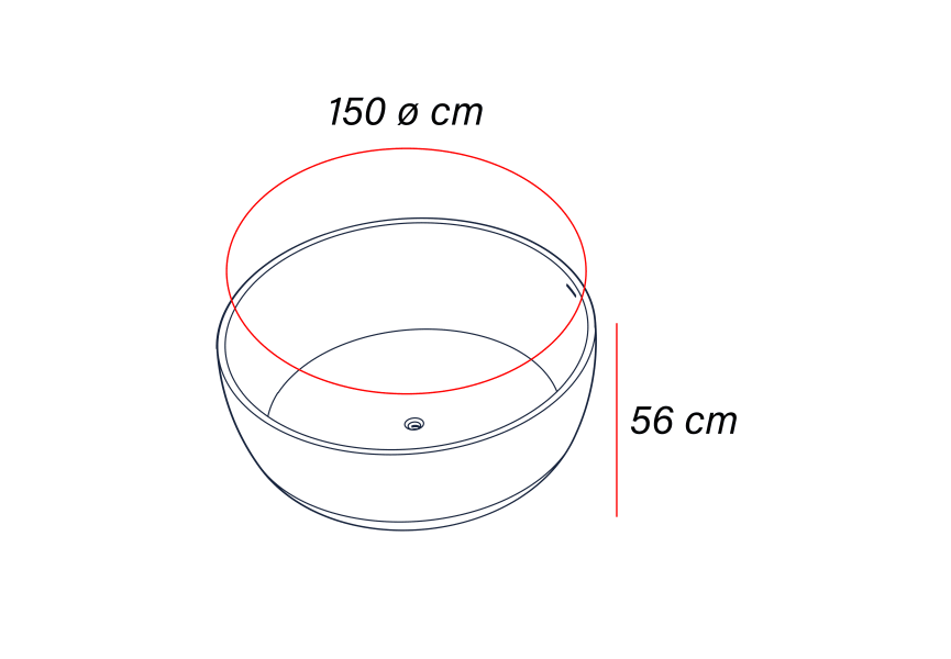 Bañera exenta Aral Baños 10 croquis 4