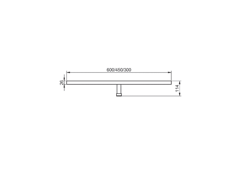 Aplique de luz Led Next Visobath croquis 1