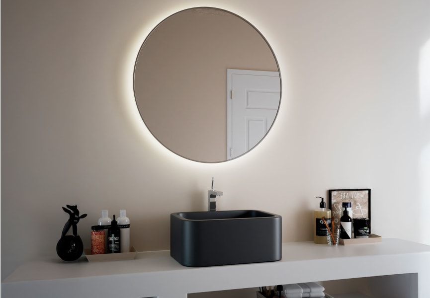 Espejo de baño con luz LED Halo Bruntec principal 0