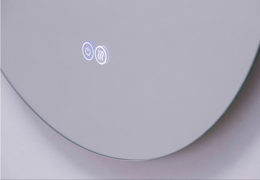 Espejo de baño con luz LED Halo Bruntec detalle 2