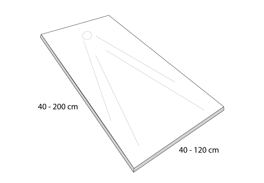 Plato de ducha Cuarzo Siridum Bruntec croquis 5