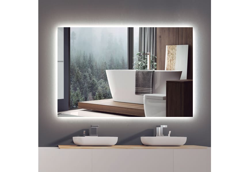 Espejo de baño con luz LED Suecia Ledimex principal 2