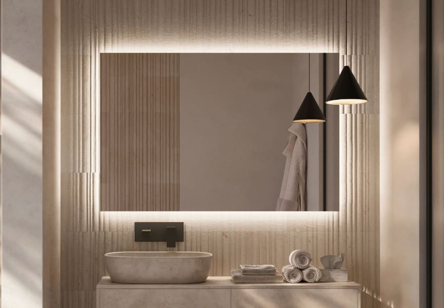 Espejo de baño con luz LED Suecia Ledimex principal 1
