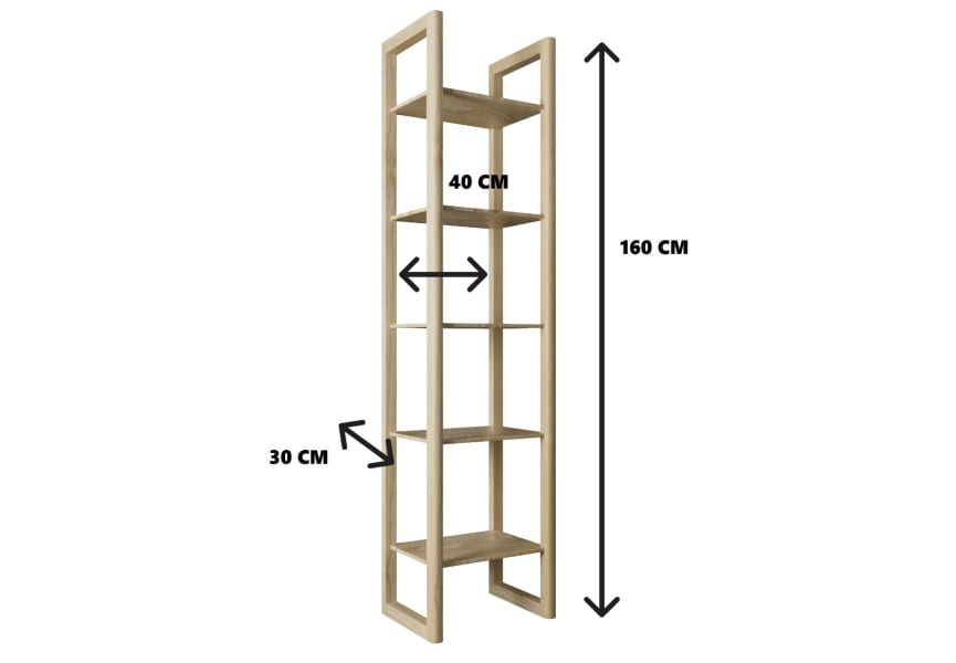 Estanteria de baño Baviera Bruntec croquis 2