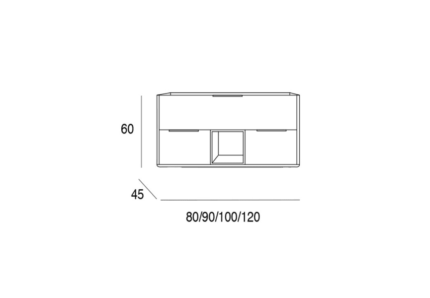 Mueble de baño Vintass Campoaras croquis 2