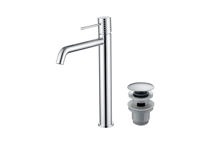 Pack Grifo de lavabo caño alto Génova Imex + Válvula click-clack principal 0