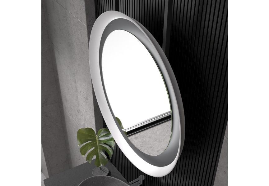 Espejo de baño con luz LED Bahía de Eurobath detalle 3