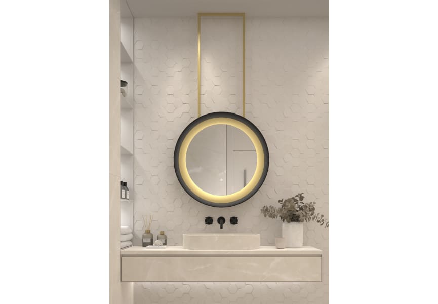 Espejo de baño con luz LED Bahía de Eurobath ambiente 4