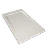 Plato De Ducha - Resina - Textura Pizarra/piedra - Antideslizante - Color  Blanco - 75x120 con Ofertas en Carrefour