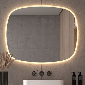 Espejo de baño con luz LED Selene Bruntec