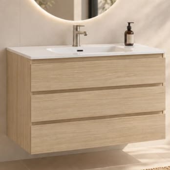Mueble de baño color madera Vilma Bruntec