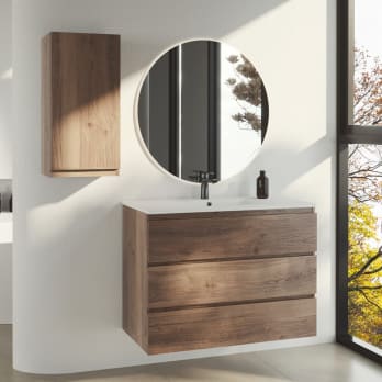Mueble de baño color madera Vilma Bruntec