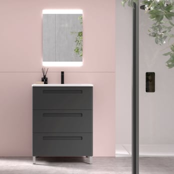 Conjunto mueble de baño de fondo reducido 39 cm Paris Avila Dos