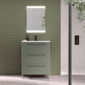 Conjunto mueble de baño de fondo reducido 39 cm Paris Avila Dos