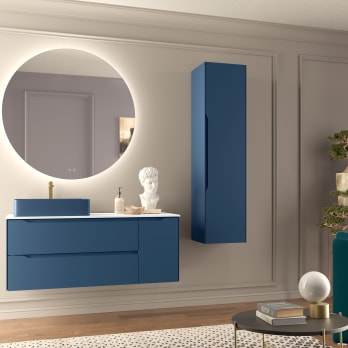 Mueble de baño Cenit con encimera de solid surface Coycama