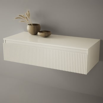 Cajonera con encimera de DMF madera lacada Alpes Bruntec
