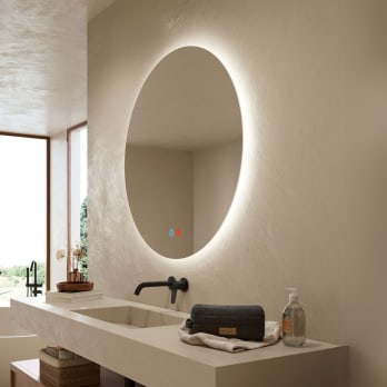 Espejo de baño con luz LED Lisboa Ledimex