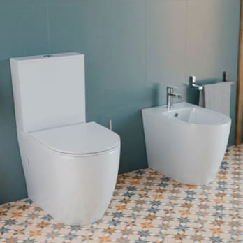 Pack inodoro compacto + bidé Elba Fossil Natura