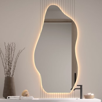 Espejo de baño con luz LED Nature Bruntec
