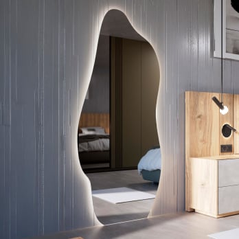 Espejo de baño con luz LED Nature Bruntec