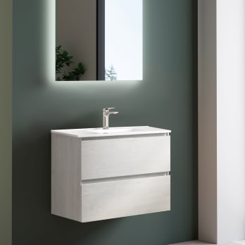 Conjunto mueble de baño fondo reducido 39 cm Roma Bruntec
