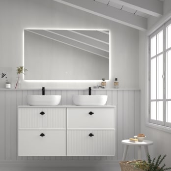 Mueble de baño con encimera de Microtec Blanca Avila Dos