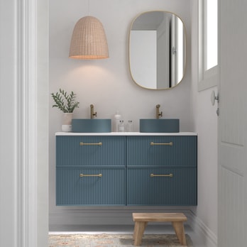 Mueble de baño con encimera de Microtec Blanca Avila Dos