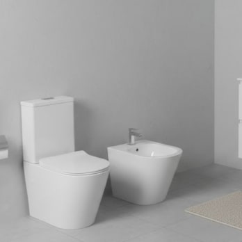 Pack inodoro compacto + bidé Bolonia Fossil Natura