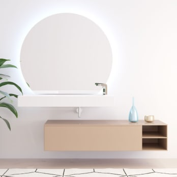 Espejo de baño con luz LED Zoni Bruntec