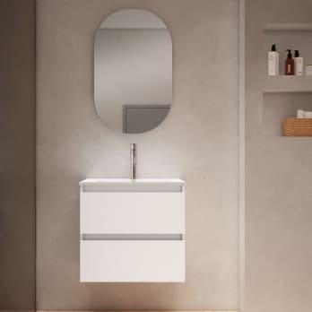 Conjunto mueble de baño fondo reducido 39.5 cm Box Viso Bath