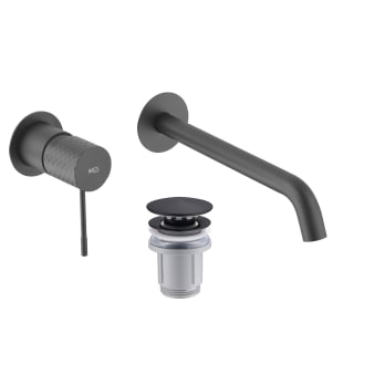 Pack grifo de lavabo empotrado Imex Génova + Válvula click-clack