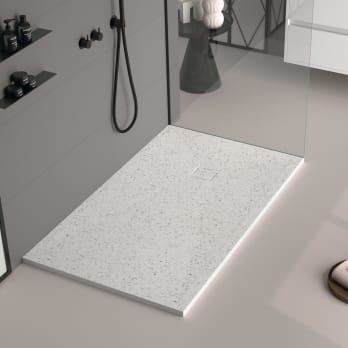 Platos de ducha de resina decorados Design 3D Granito Bruntec