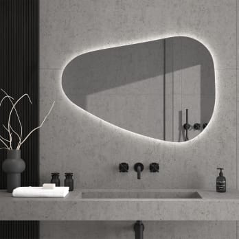 Espejo irregular luz LED Arequipa de Eurobath