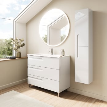 Conjunto mueble de baño fondo reducido 39 cm Vitale Royo
