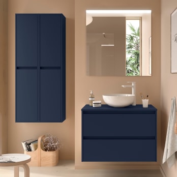Mueble de baño con encimera de madera Noja Salgar