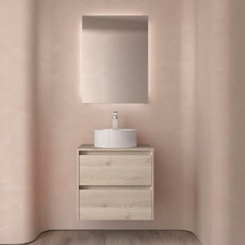 Mueble de baño con encimera de madera Noja Salgar