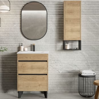 Conjunto mueble de baño fondo reducido 41cm Berna Coycama