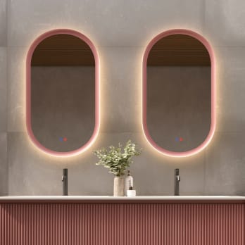 Espejo de baño con luz LED Milano Ledimex